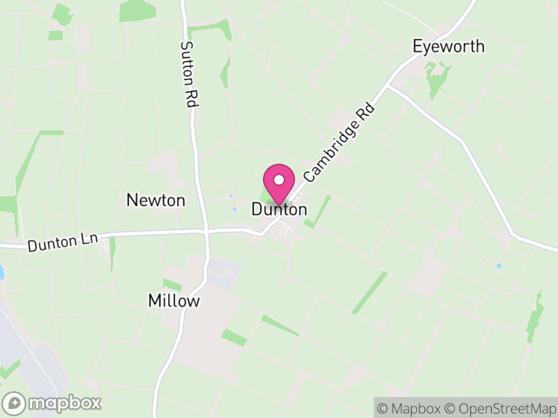 Map of Dunton, Central Bedfordshire