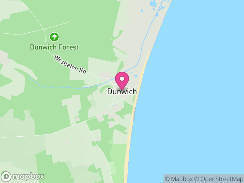 Map of Dunwich, East Suffolk