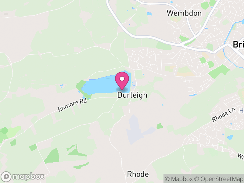 Map of Durleigh, Somerset