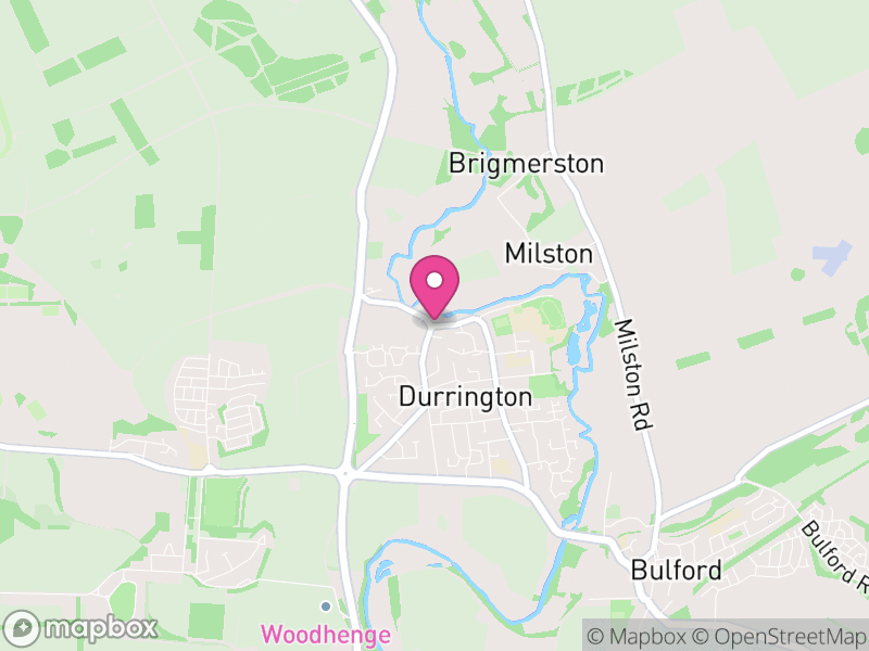 Map of Durrington, Wiltshire