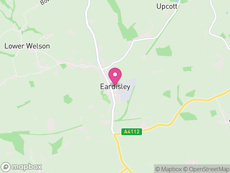 Map of Eardisley, Herefordshire
