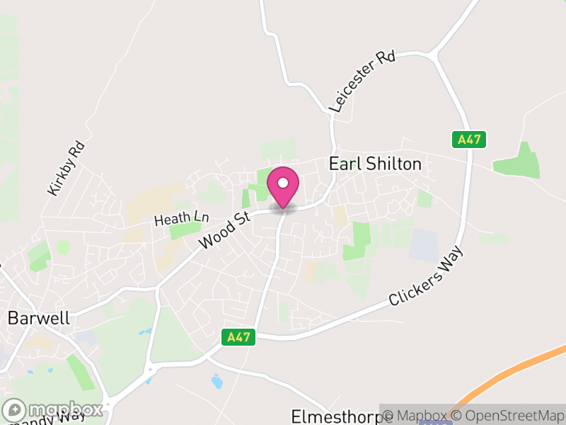 Map of Earl Shilton, Hinckley and Bosworth