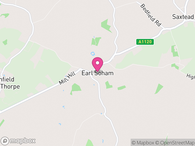 Map of Earl Soham, East Suffolk
