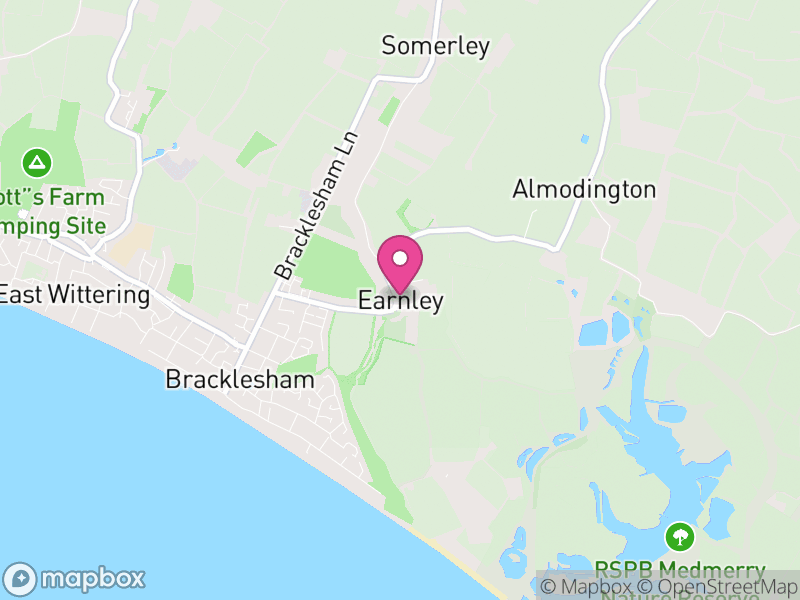 Map of Earnley, Chichester