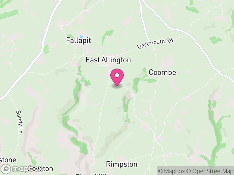 Map of East Allington, South Hams