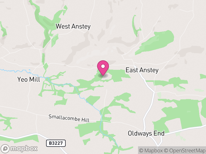 Map of East Anstey, North Devon
