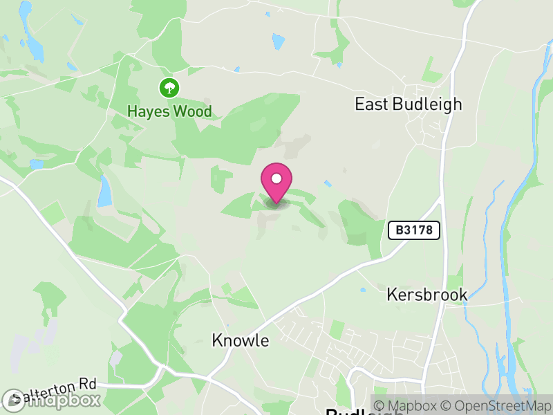 Map of East Budleigh, East Devon