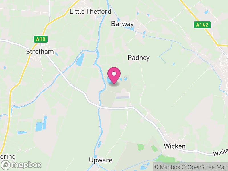 Map of East Cambridgeshire, England