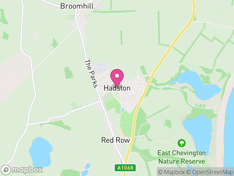 Map of East Chevington, Northumberland