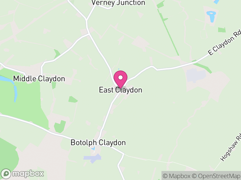 Map of East Claydon, Buckinghamshire
