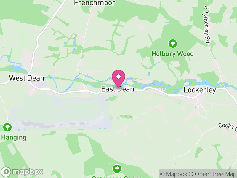 Map of East Dean, Test Valley