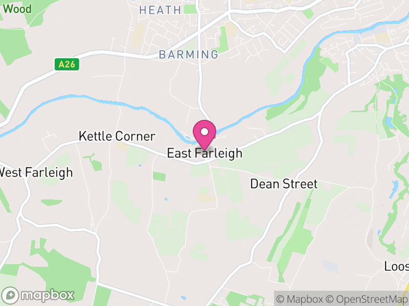 Map of East Farleigh, Maidstone