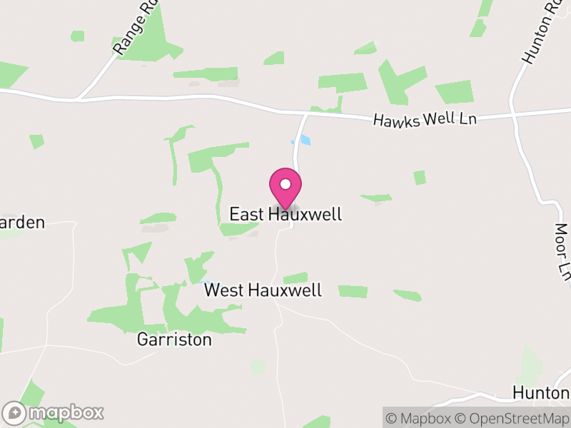 Map of East Hauxwell, North Yorkshire