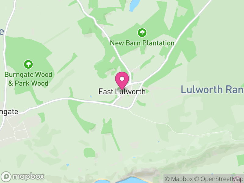 Map of East Lulworth, Dorset