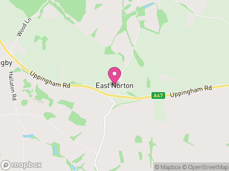 Map of East Norton, Harborough