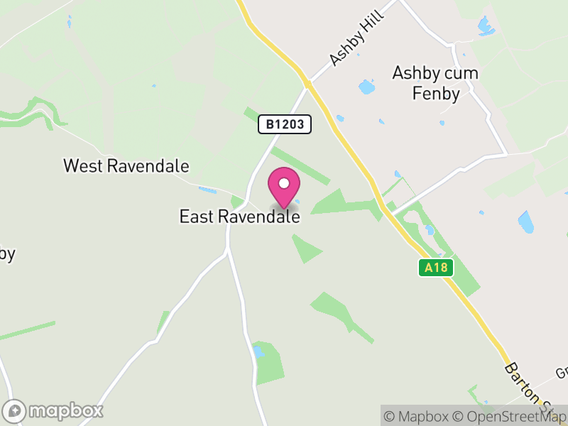 Map of East Ravendale, North East Lincolnshire