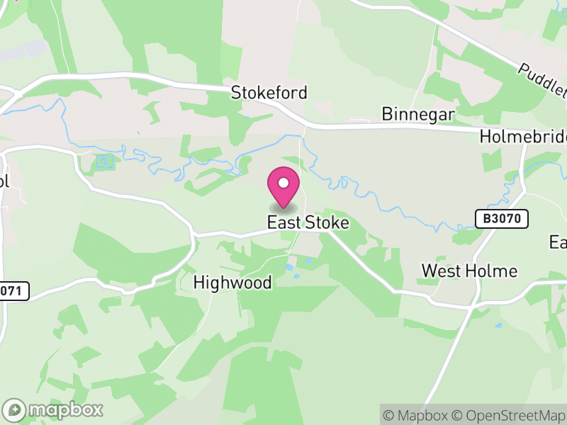 Map of East Stoke, Dorset
