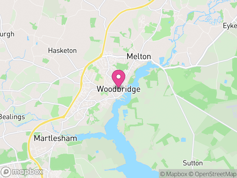 Map of East Suffolk, Suffolk