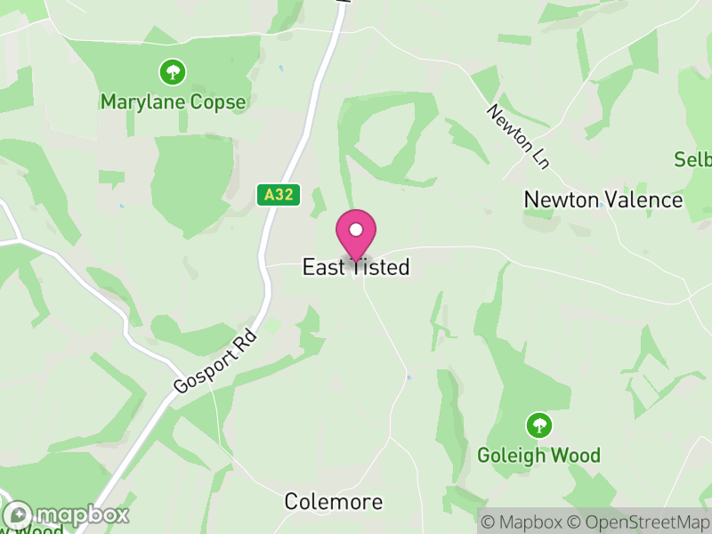 Map of East Tisted, East Hampshire