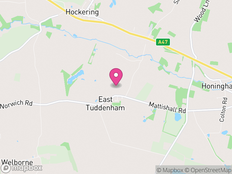 Map of East Tuddenham, Breckland