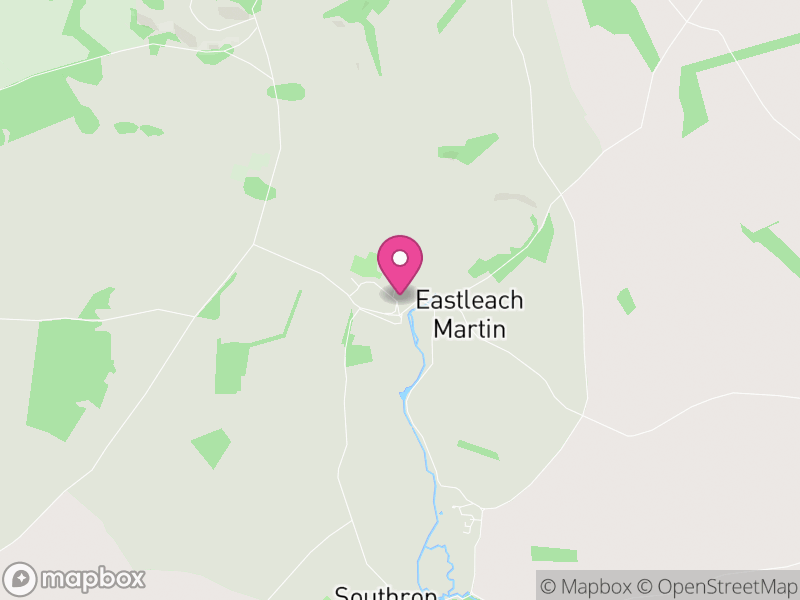 Map of Eastleach, Cotswold