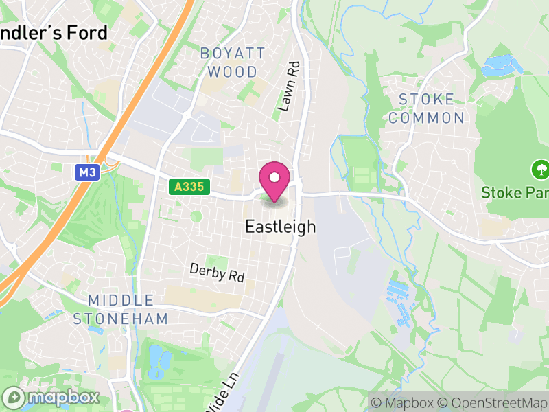 Map of Eastleigh, Hampshire