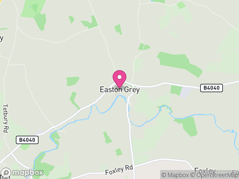 Map of Easton Grey, Wiltshire
