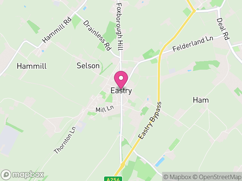 Map of Eastry, Dover