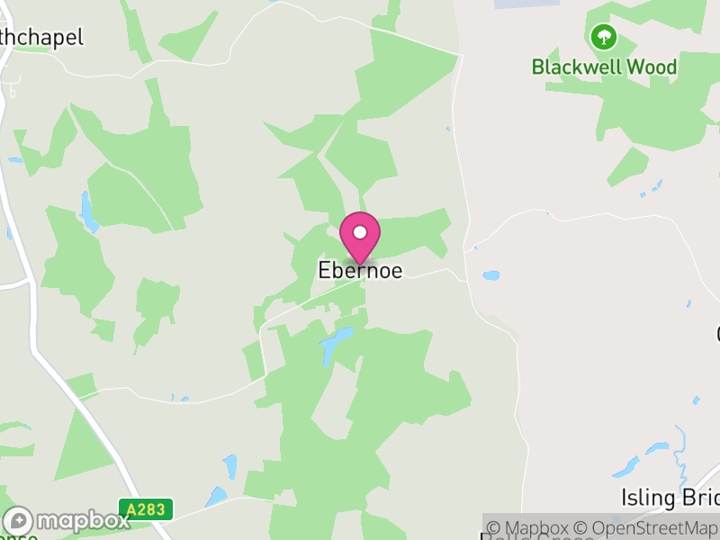 Map of Ebernoe, Chichester