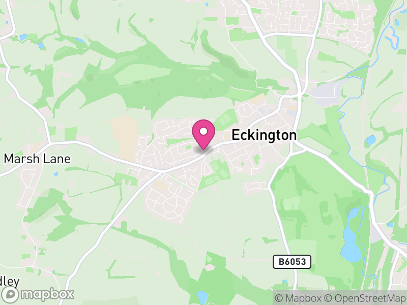 Map of Eckington, North East Derbyshire
