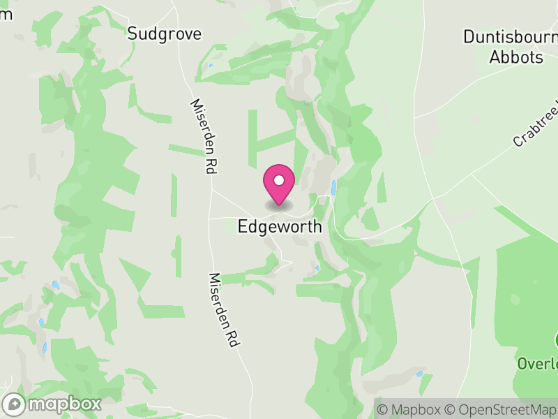 Map of Edgeworth, Cotswold