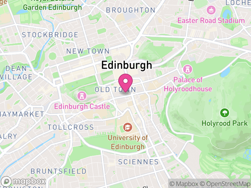 Map of Edinburgh, Scotland
