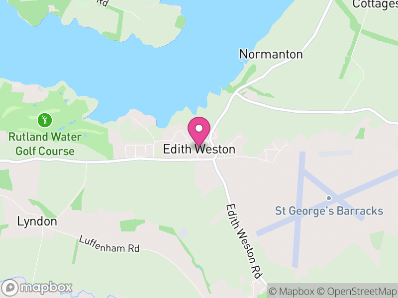 Map of Edith Weston, Rutland
