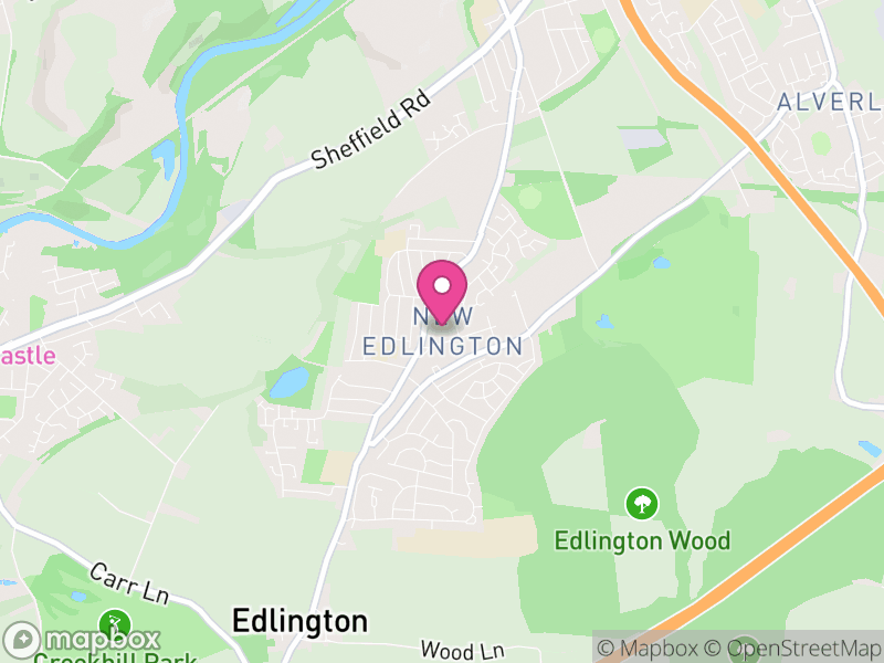 Map of Edlington, Doncaster