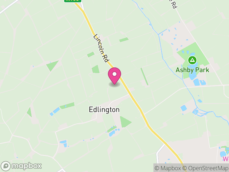 Map of Edlington with Wispington, East Lindsey
