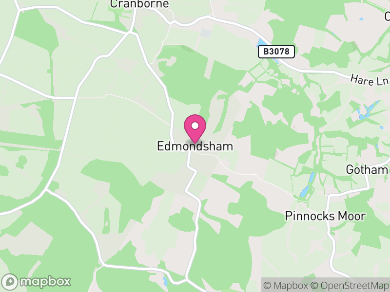 Map of Edmondsham, Dorset