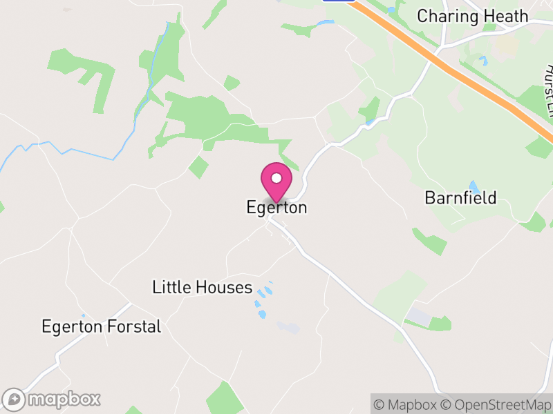 Map of Egerton, Ashford