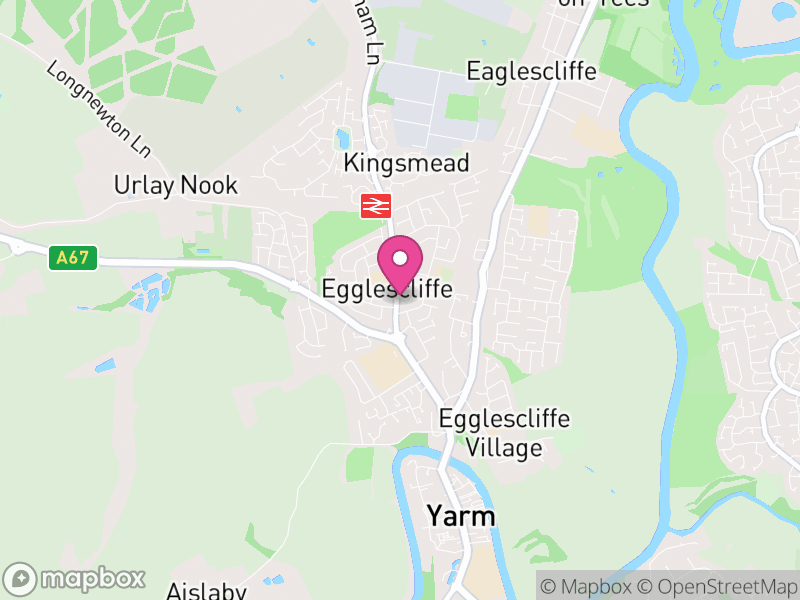 Map of Egglescliffe, Stockton-on-Tees