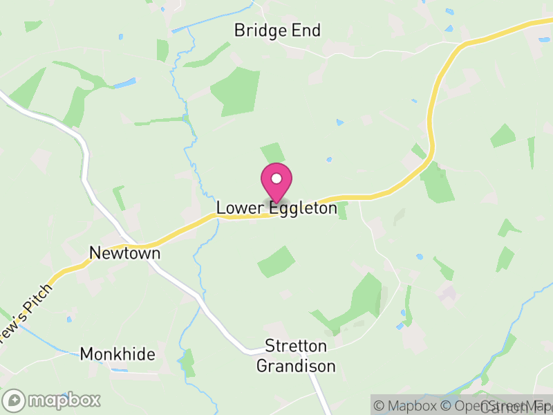 Map of Eggleton, Herefordshire