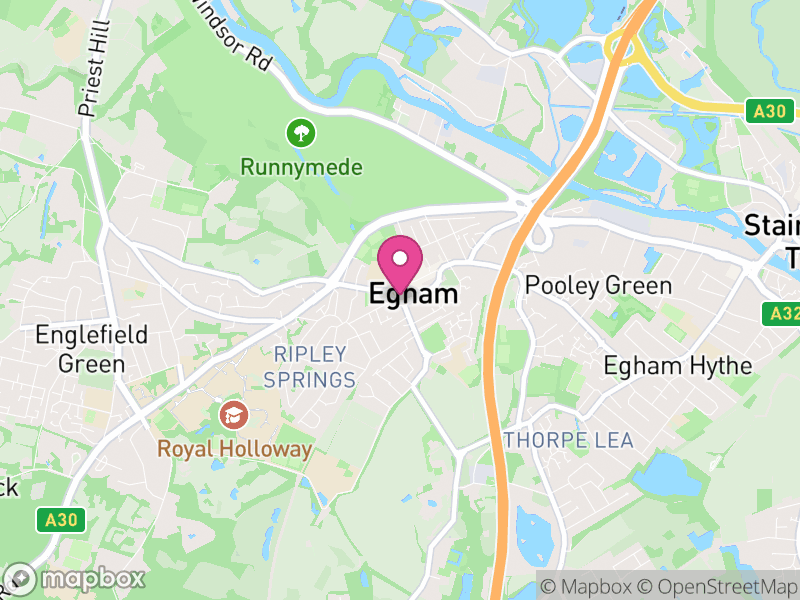 Map of Egham
