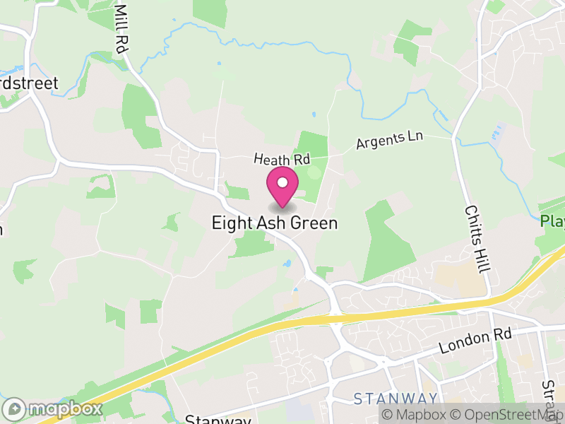Map of Eight Ash Green, Colchester