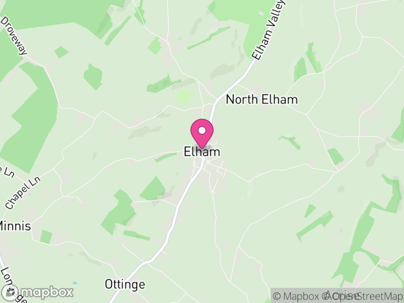 Map of Elham, Folkestone and Hythe