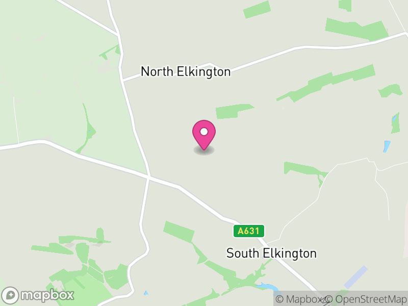 Map of Elkington, East Lindsey