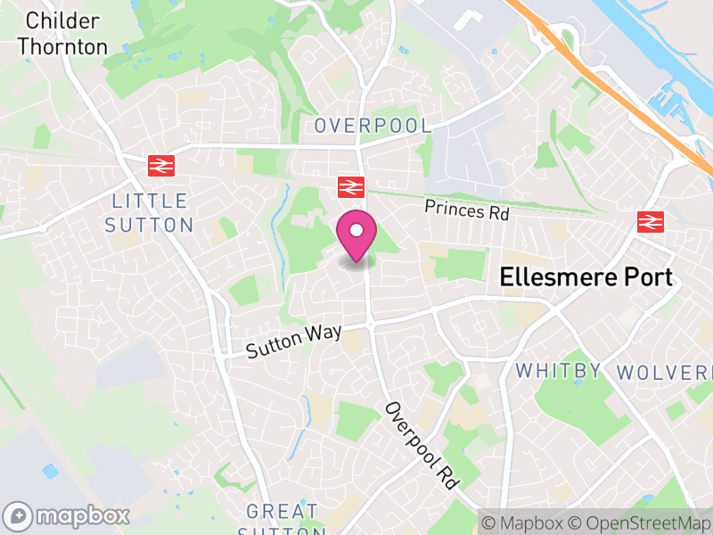 Map of Ellesmere Port, Cheshire West and Chester