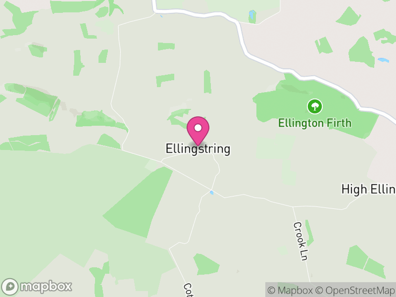 Map of Ellingstring, North Yorkshire