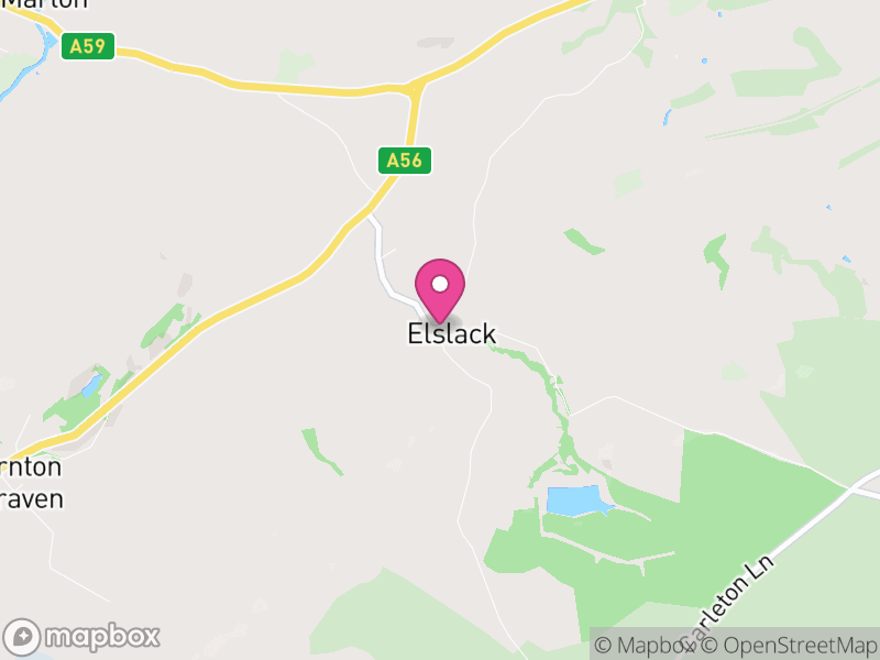 Map of Elslack, North Yorkshire