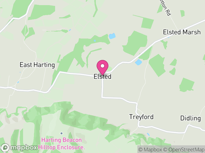 Map of Elsted and Treyford, Chichester