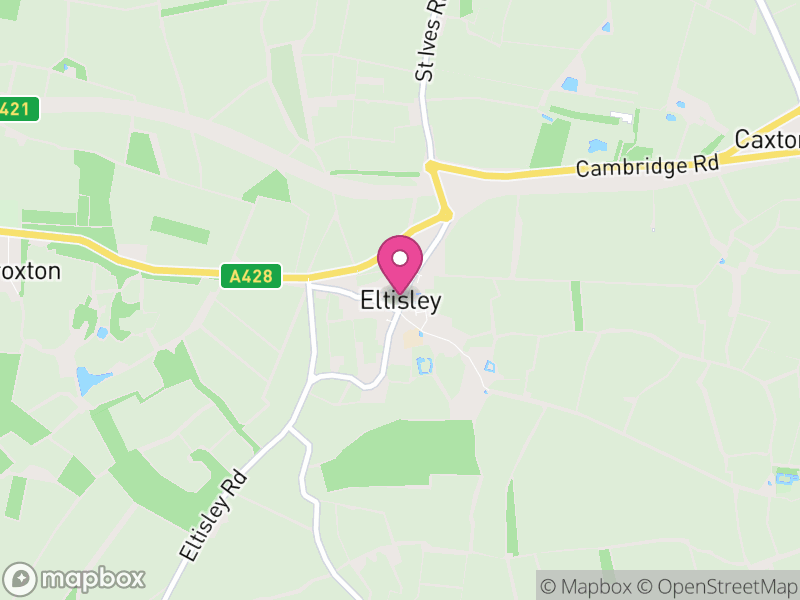Map of Eltisley, South Cambridgeshire