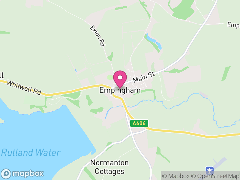 Map of Empingham, Rutland