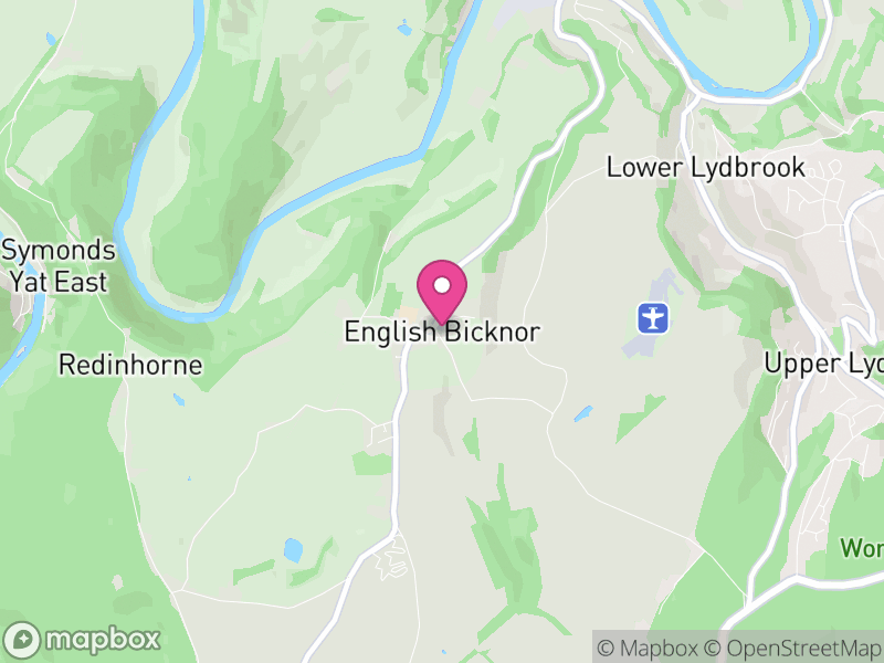Map of English Bicknor, Forest of Dean